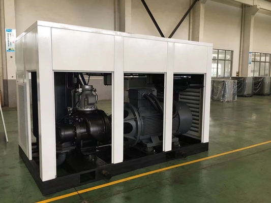 1.3Mpa zweistufiger Dauermagnetzweistufiger Schrauben-Kompressor des Luftkompressor-340HP